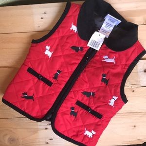 NWT! Scottie dog print vest